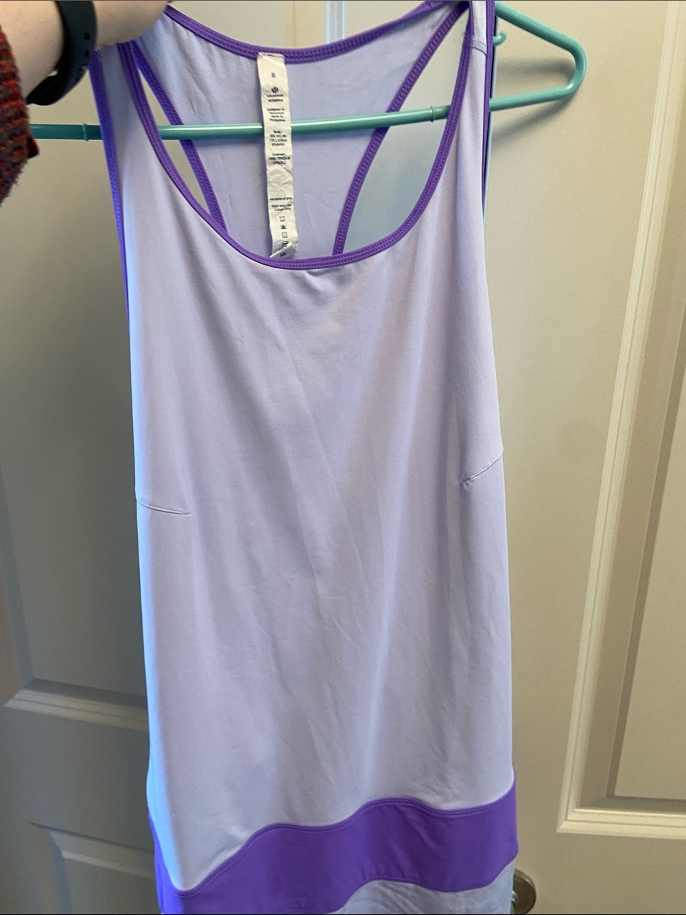 lululemon athletica Blissed out Lavender Midi Dress with Purple Band - Picture 5 of 5